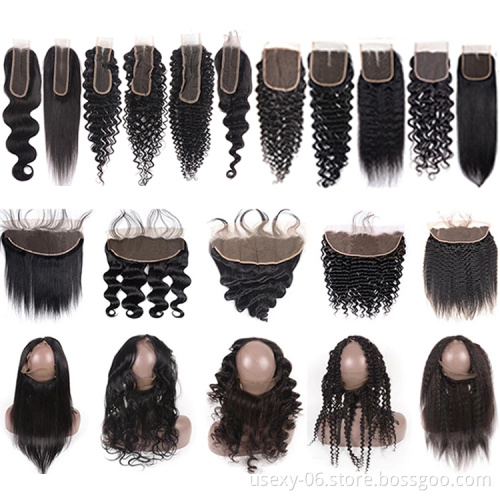 Wholesale Bundle Virgin Hair Vendors Cheap Brazilian Hair Bundles 100% Human Hair Bundles With Lace Frontals